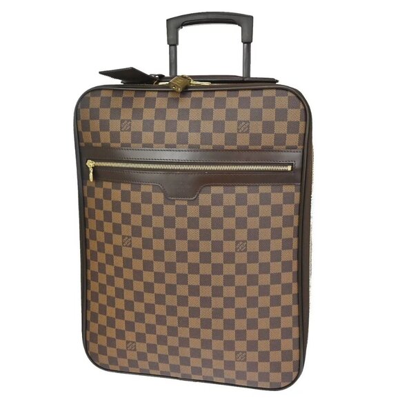LOUIS VUITTON Pegase 45 Luggage Roller Hand Bag Damier Leather - Picture 1 of 15